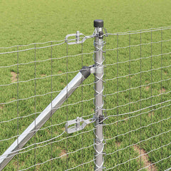 vidaXL Outdoor Euro Fence with Spikes 10 x 0.4 m Galvanised Steel Mesh 5