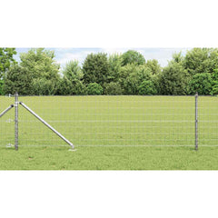 vidaXL Outdoor Euro Fence with Spikes 10 x 0.6 m Galvanised Steel Mesh 1