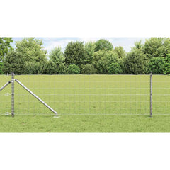 vidaXL Outdoor Euro Fence with Spikes 10 x 0.6 m Galvanised Steel Mesh 1