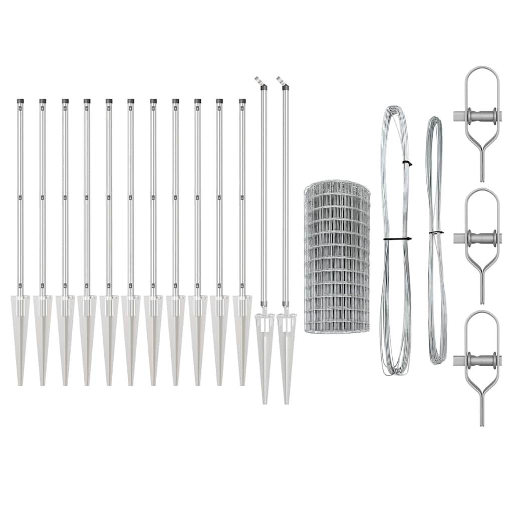 Outdoor Euro Fence Spikes Mesh Spike Anchor Fix Galvanised Steel