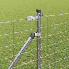 Euro Fence with Spikes 25 x 1.2 m Silver Mesh Spike Anchor Fix Galvanised Steel 76 x 64 mm mesh
