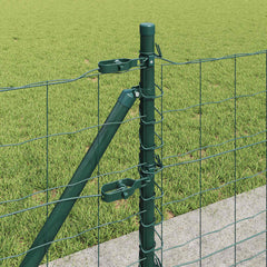 vidaXL Euro Fence with Concrete Base 10 x 0.4 m PVC-Coated Steel Green 5