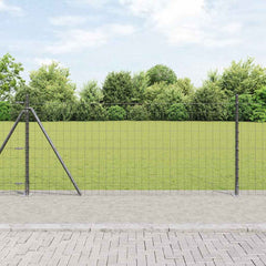 Euro Fence Concrete Base PVC-Coated Steel Fix Grey mesh Size