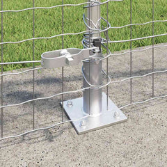 Euro Fence with Concrete Base 10 x 1.4 m Mesh Concrete Base Fix Galvanised Steel mesh Size 50 x 50 mm mesh 0.8 m