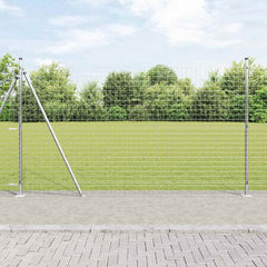 Euro Fence with Concrete Base 10 x 1.4 m Mesh Concrete Base Fix Galvanised Steel mesh Size 50 x 50 mm mesh 1.4 m