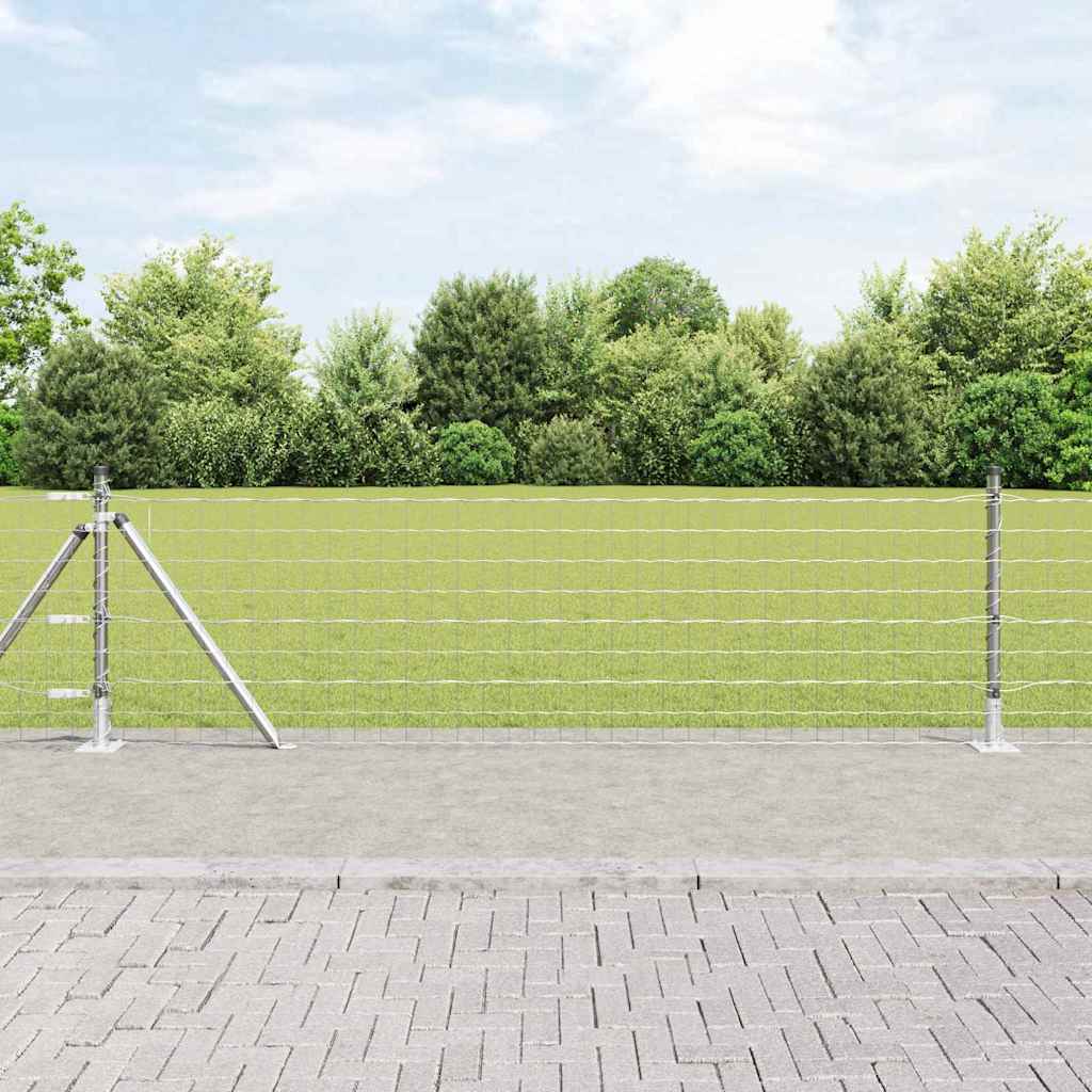 Euro Fence with Concrete Base 10 x 1.2 m Mesh Concrete Base Fix Galvanised Steel mesh Size 76 x 64 mm mesh 0.6 m