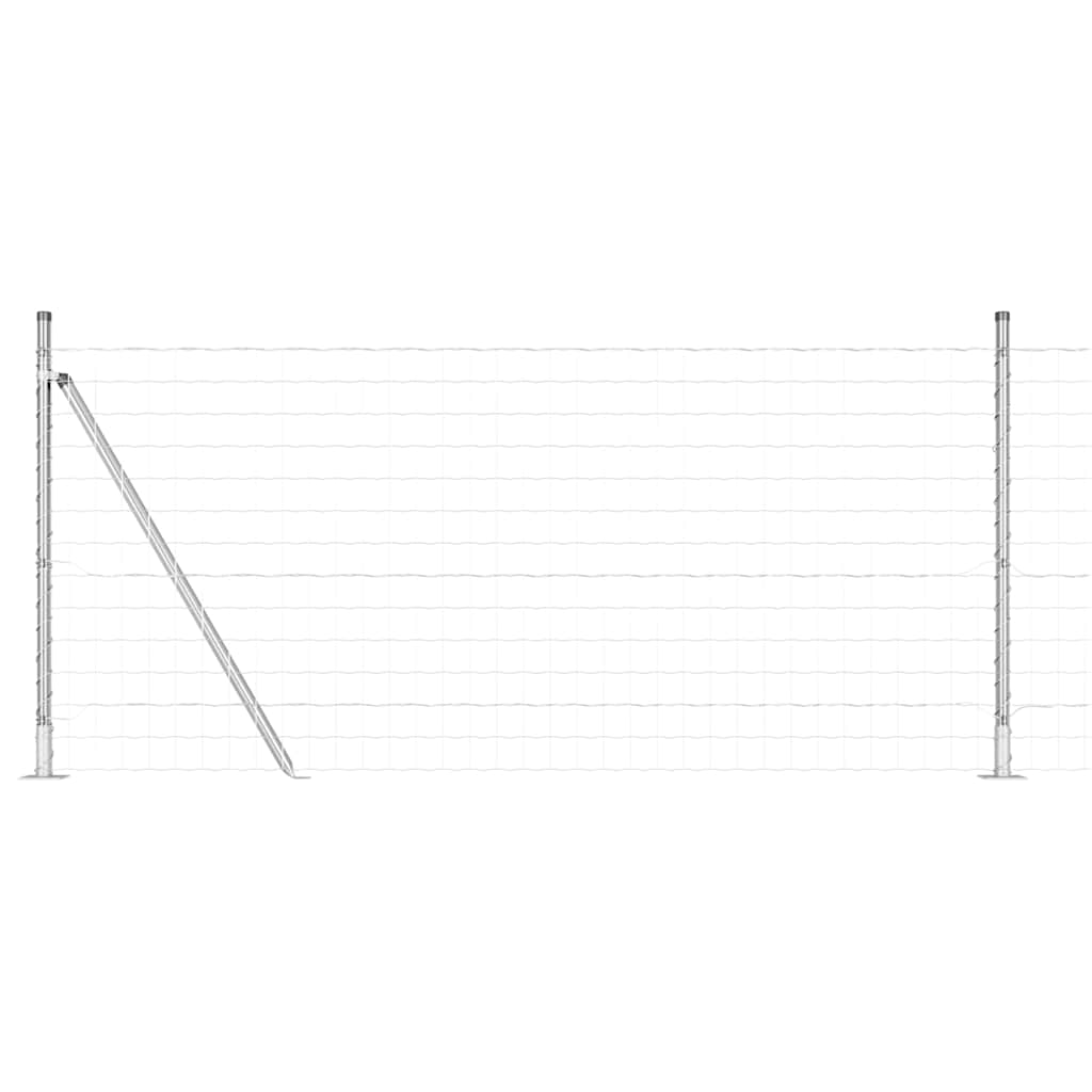 Euro Fence with Concrete Base 10 x 1.2 m Mesh Concrete Base Fix Galvanised Steel mesh Size 76 x 64 mm mesh 1 m