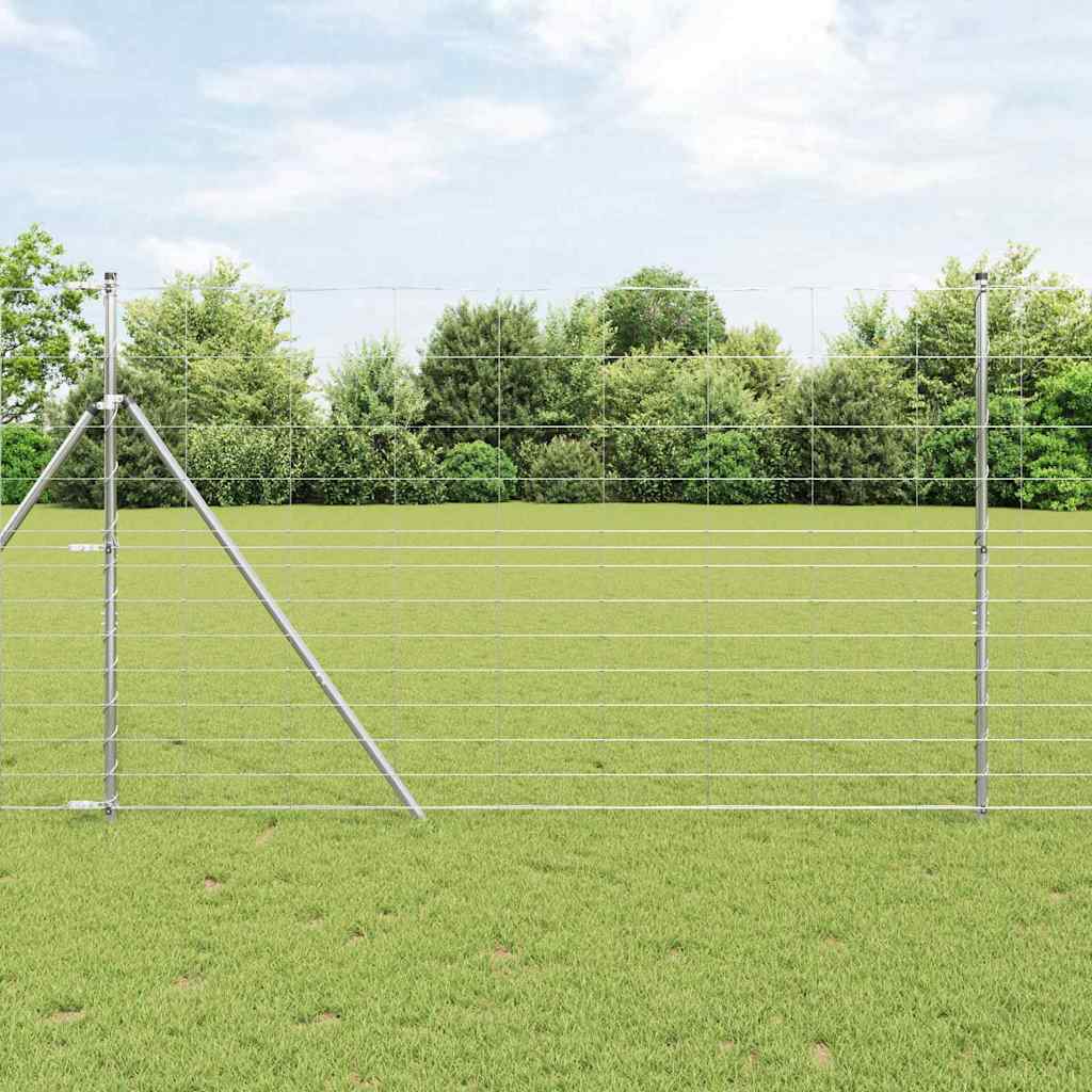 Fence Galvanised Steel Silver
