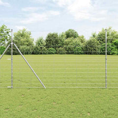 Fence Galvanised Steel Silver
