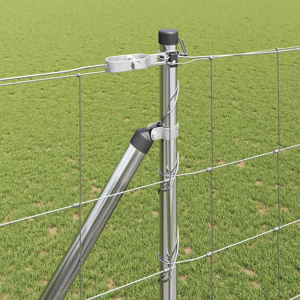 Welded Wire Fence with Spikes 25 x 1.6 m Galvanised Steel Mesh Spike Anchor Fix 15 cm (20 wires)
