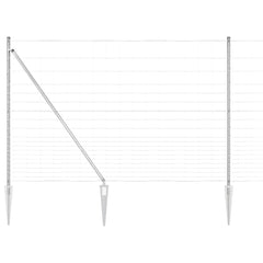 Welded Wire Fence with Spikes 25 x 1.6 m Galvanised Steel Mesh Spike Anchor Fix 15 cm (20 wires)