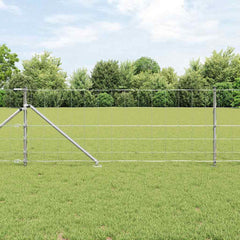 Welded Wire Fence with Spikes 50 x 0.8 m Galvanised Steel Spike Anchor Fix 15 cm (6 wires)