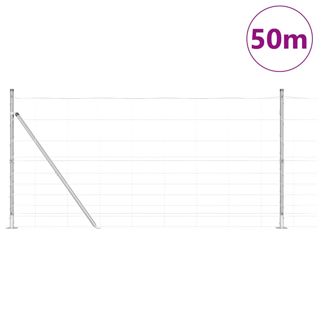 Welded Wire Fence with Concrete Base 50 x 1.2 m Concrete Base Fix 30 cm (10 wires)