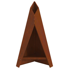 vidaXL Fire Bowl Rusty 58 x 40 x 100 cm Weathering Steel 6