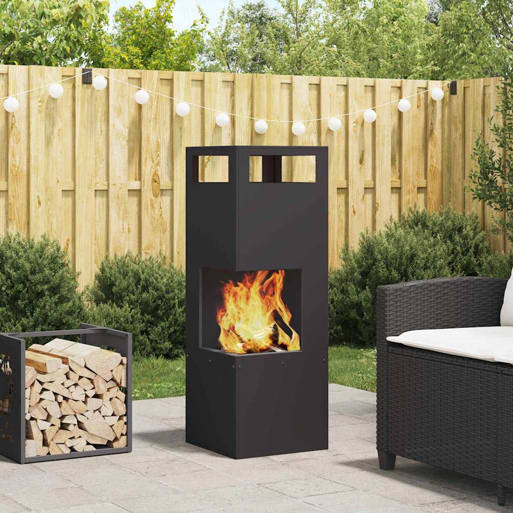 Fire Bowl Black Weathering Steel Cold-rolled steel/black 35 cm 35 cm
