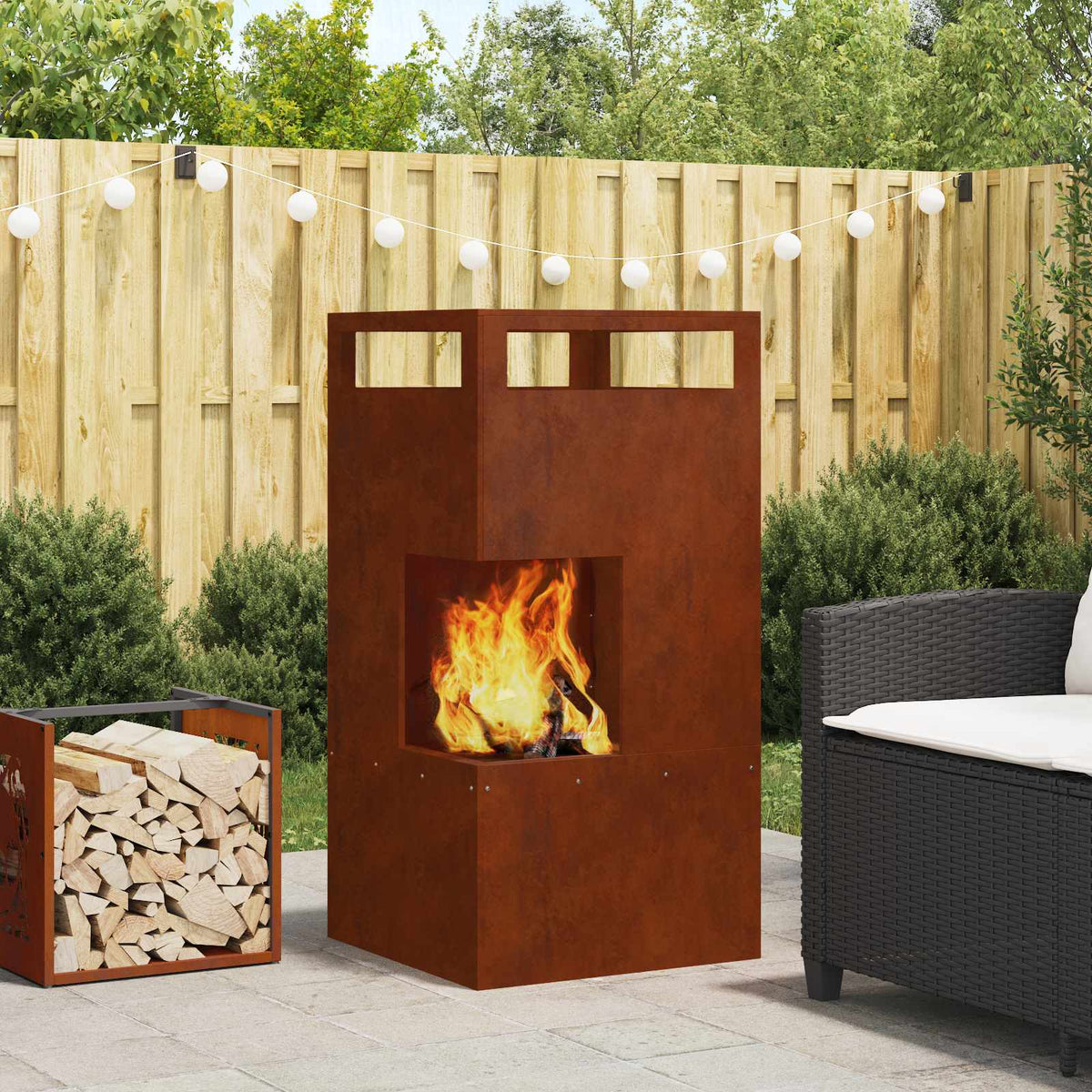 Fire Bowl Black Weathering Steel Weathering steel/brown 50 cm 50 cm