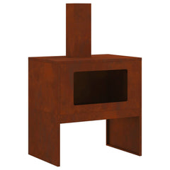 vidaXL Fire Pit Rusty 60 x 40 x 96 cm Weathering Steel 2