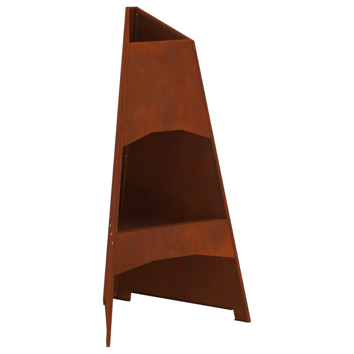 vidaXL Fire Bowl Rusty 50 x 50 x 95 cm Weathering Steel 2
