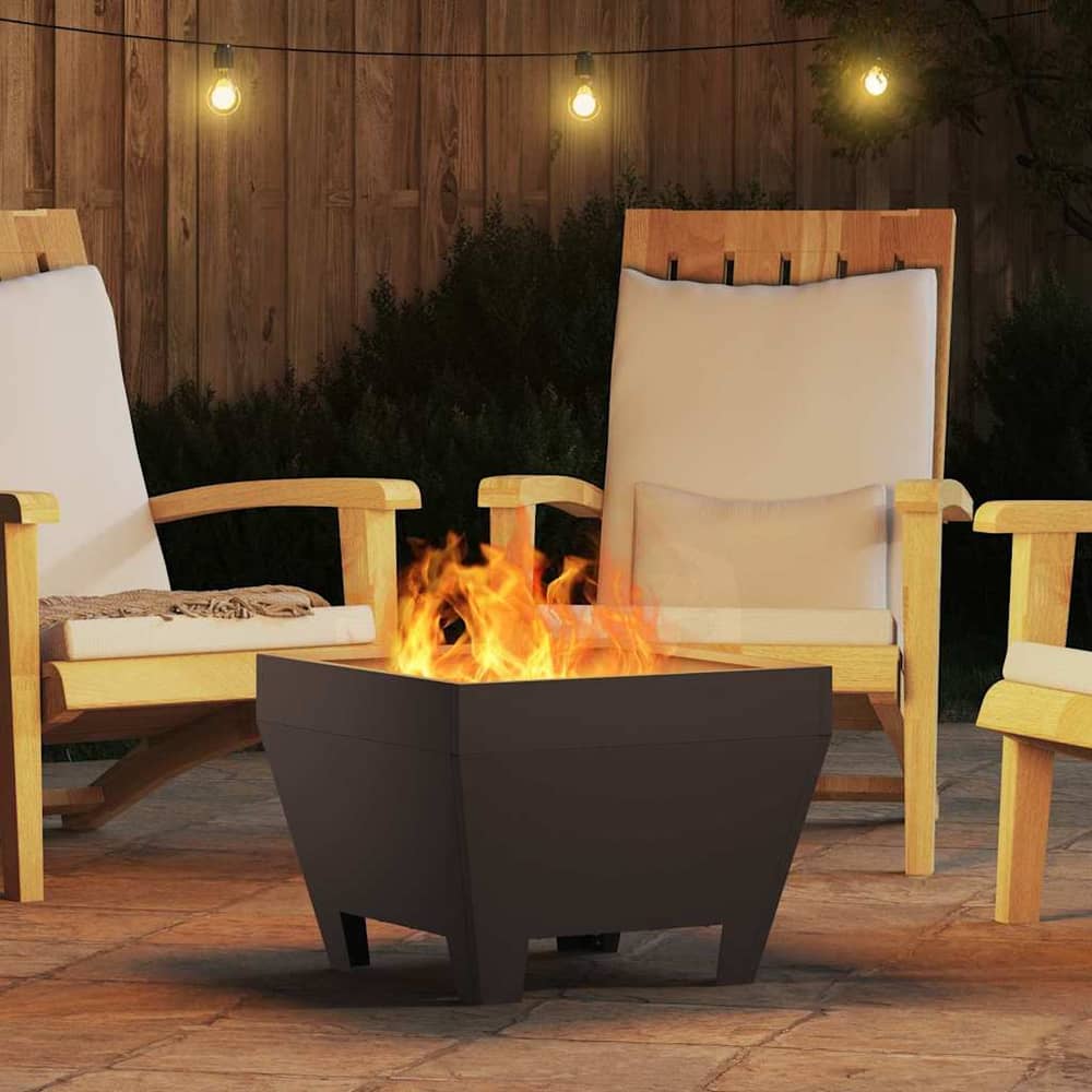 Fire Bowl Black Weathering Steel Cold-rolled steel/black 50 cm 38 cm 50 cm