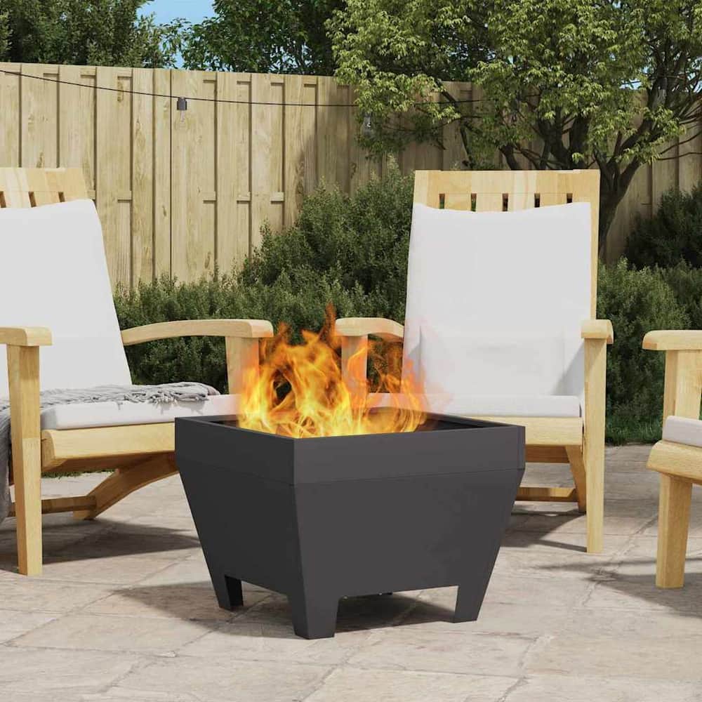 Fire Bowl Black Weathering Steel Cold-rolled steel/black 50 cm 38 cm 50 cm