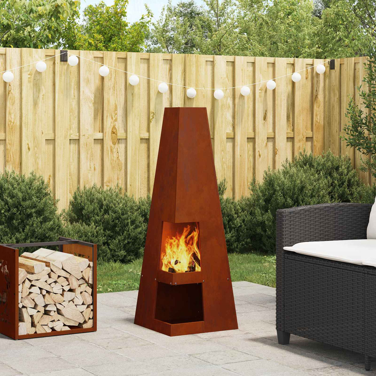 Fire Bowl Black Weathering Steel Weathering steel/brown 35 cm 35 cm