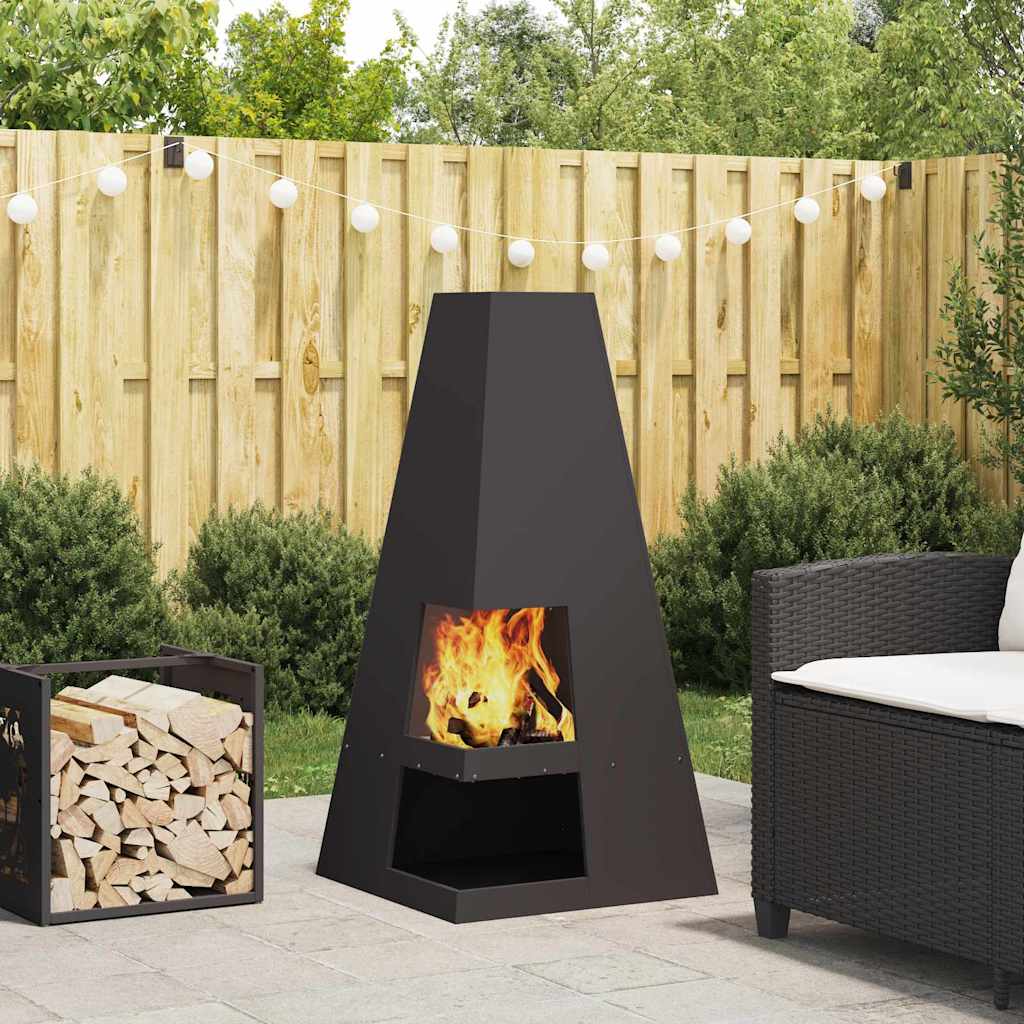 Fire Bowl Black Weathering Steel Cold-rolled steel/black 50 cm 50 cm