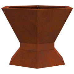 Fire Bowl Rusty 50 x 50 x 40 cm Weathering steel/brown