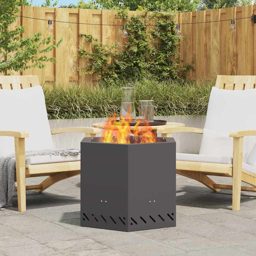 Smokeless Fire Bowl Black Weathering Steel Cold-rolled steel/black 58 cm 58 cm