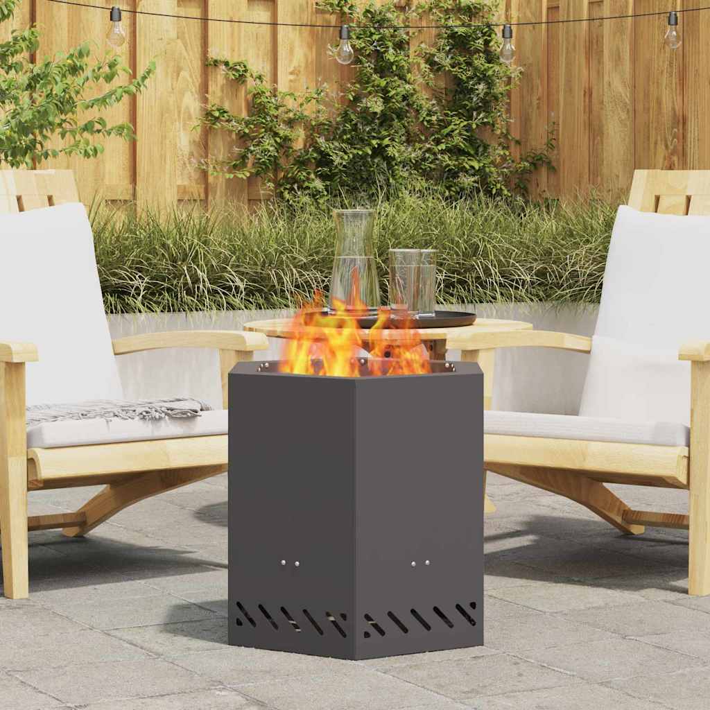 Smokeless Fire Bowl Black Weathering Steel Cold-rolled steel/black 48 cm 48 cm