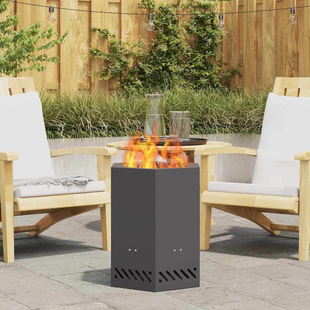 Smokeless Fire Bowl Black Weathering Steel Cold-rolled steel/black 38 cm 38 cm