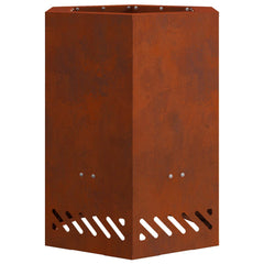 Smokeless Fire Bowl Black Weathering Steel Weathering steel/brown 38 cm 38 cm