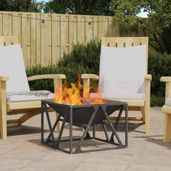 Fire Bowl Black Weathering Steel Cold-rolled steel/black 50 cm 35 cm 50 cm