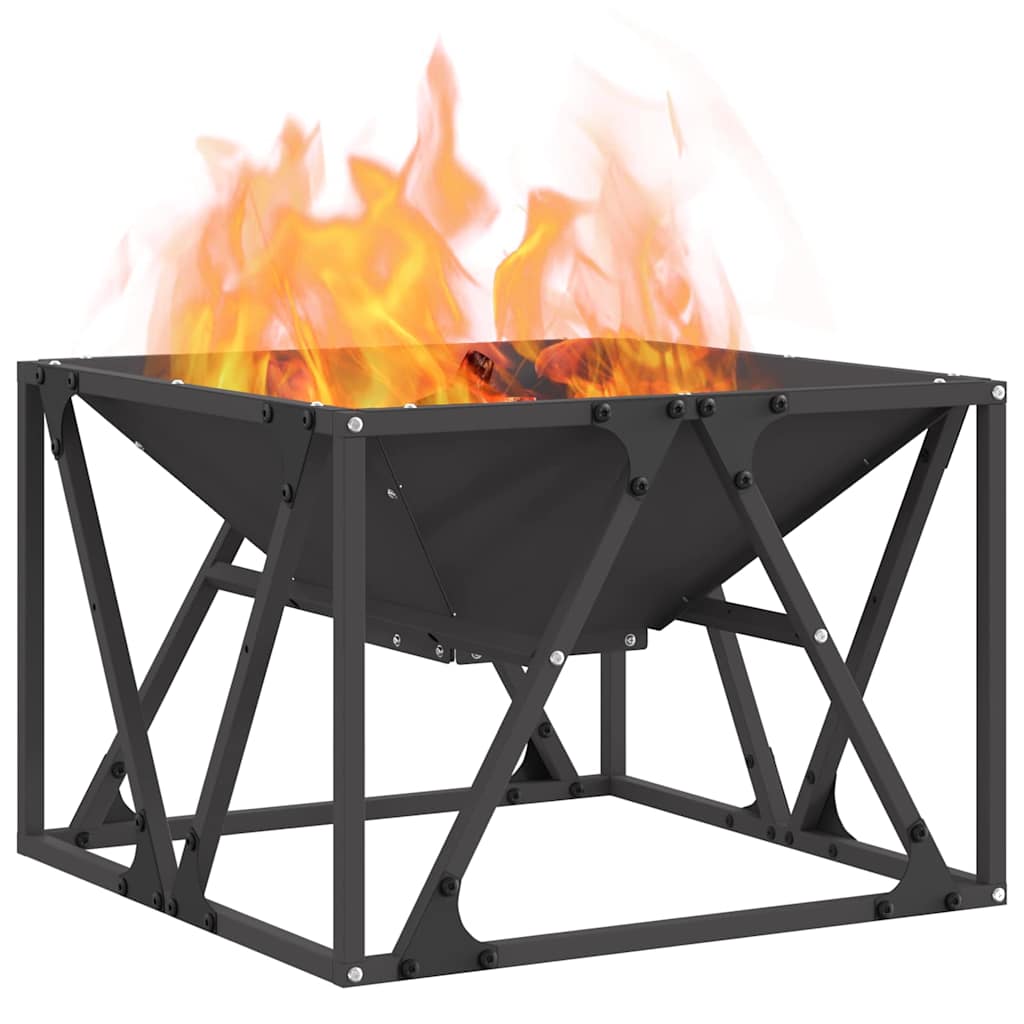 Fire Bowl Black Weathering Steel Cold-rolled steel/black 50 cm 35 cm 50 cm