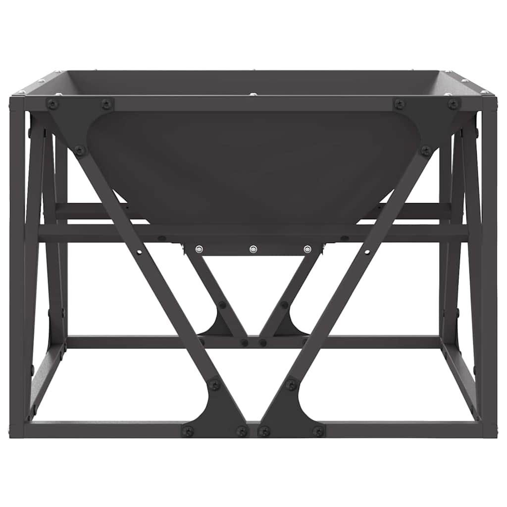 Fire Bowl Black Weathering Steel Cold-rolled steel/black 50 cm 35 cm 50 cm