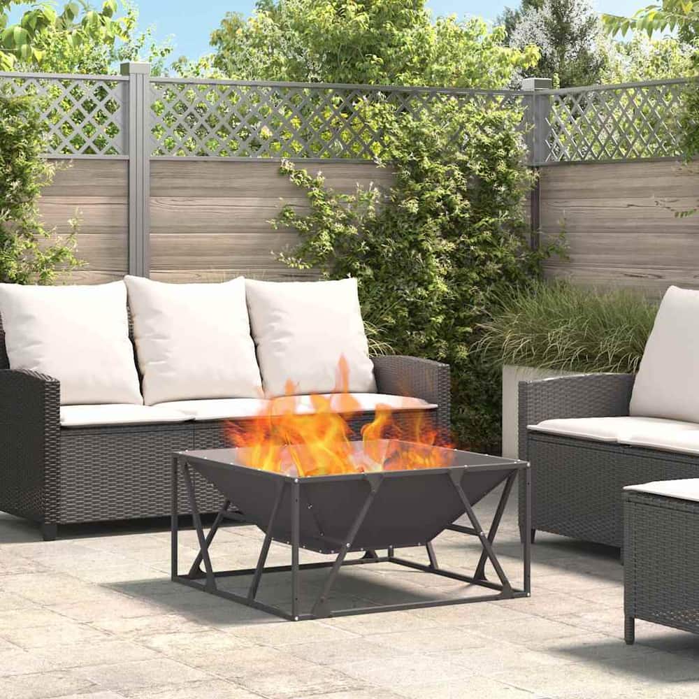 Fire Bowl Black Weathering Steel Cold-rolled steel/black 80 cm 40 cm 80 cm