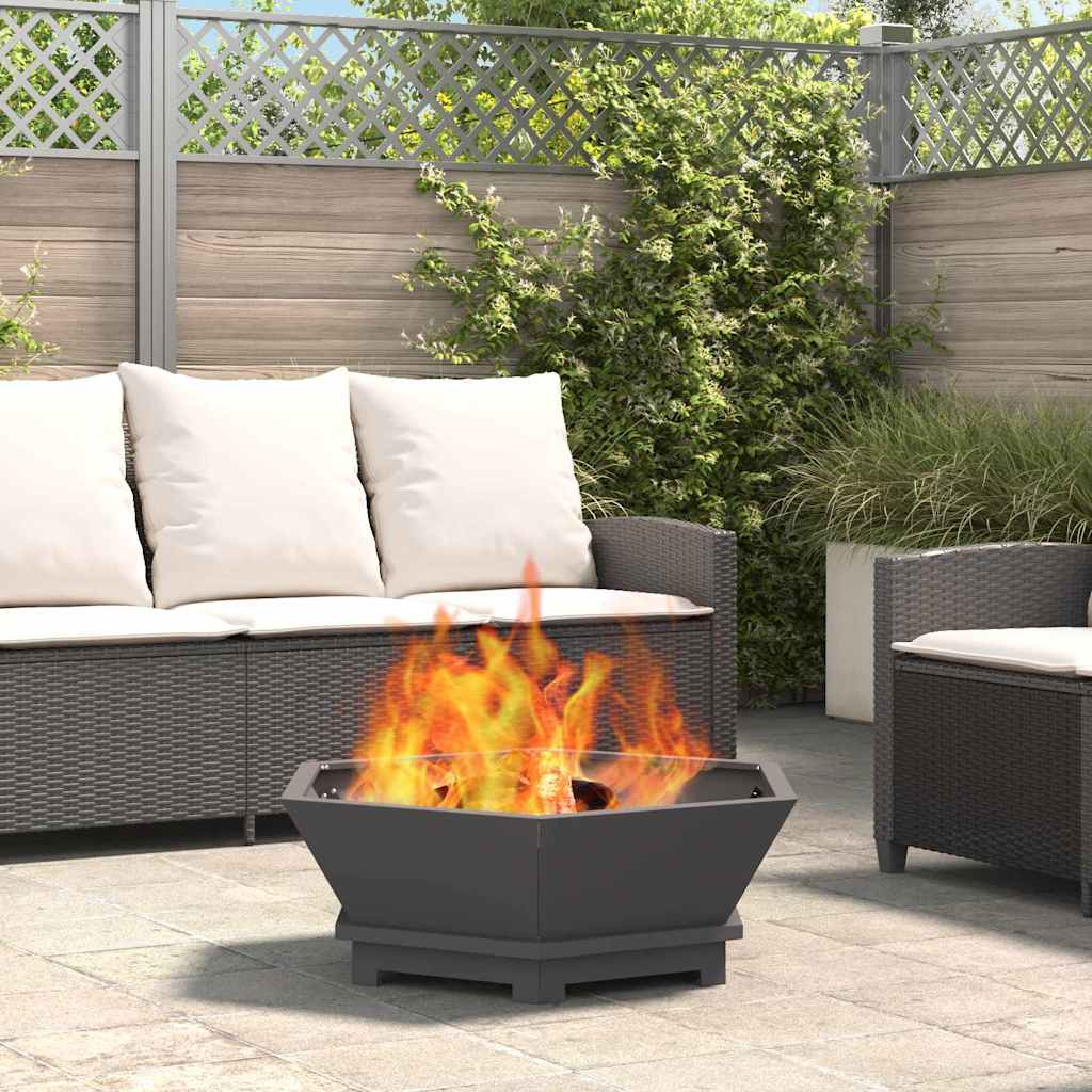 Fire Bowl Rusty Cold-rolled steel/black 75 cm 75 cm