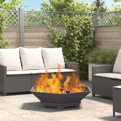 Fire Bowl Rusty Cold-rolled steel/black 100 cm 100 cm