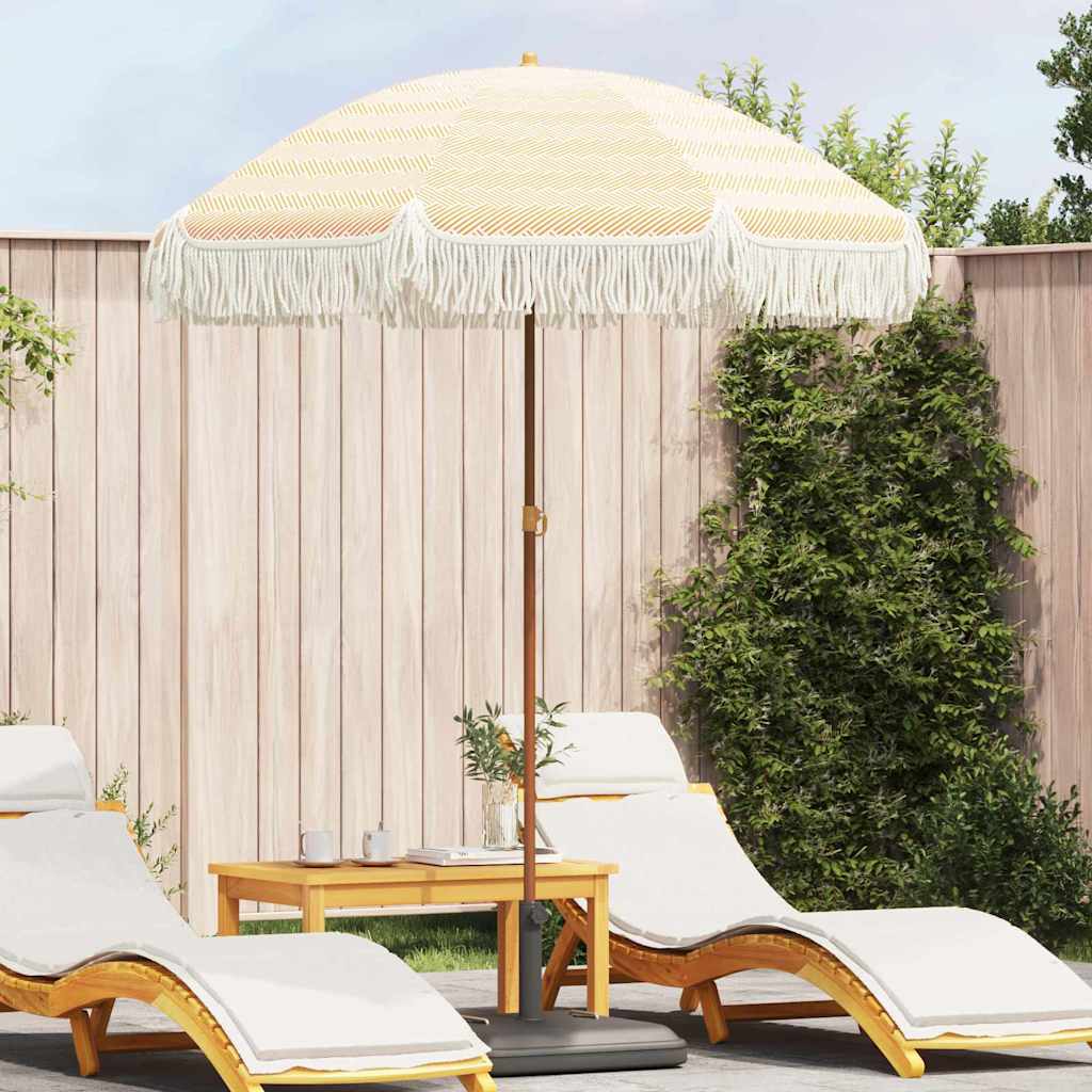 vidaXL Beach Parasol 160 x 160 x 196 cm Polyester and Steel Round 1