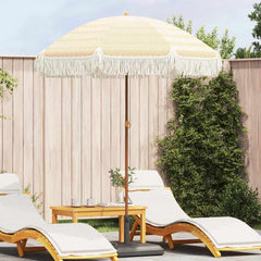 vidaXL Beach Parasol 160 x 160 x 196 cm Polyester and Steel Round 1