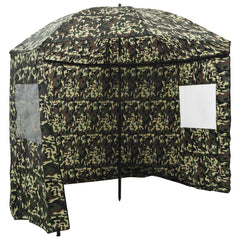 vidaXL Fishing Umbrella 290 x 225 cm Oxford Polyester Camouflage 1