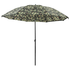 vidaXL Fishing Umbrella 290 x 225 cm Oxford Polyester Camouflage 2