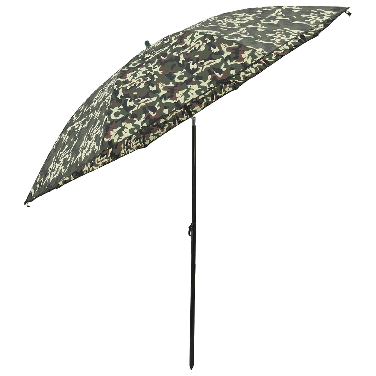 vidaXL Fishing Umbrella 290 x 225 cm Oxford Polyester Camouflage 4