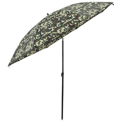 vidaXL Fishing Umbrella 290 x 225 cm Oxford Polyester Camouflage 4