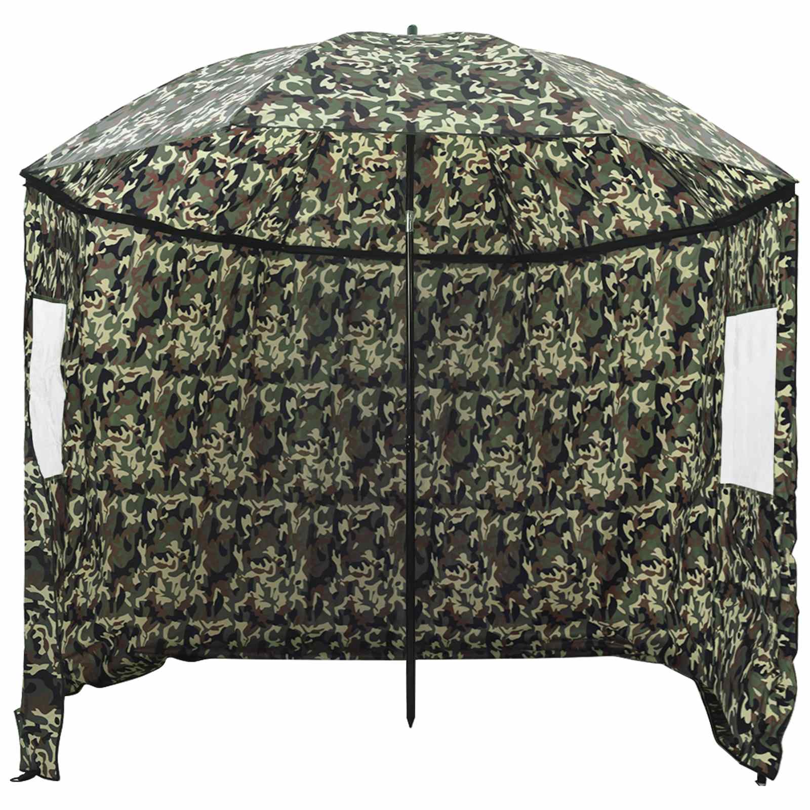 vidaXL Fishing Umbrella 290 x 225 cm Oxford Polyester Camouflage 6