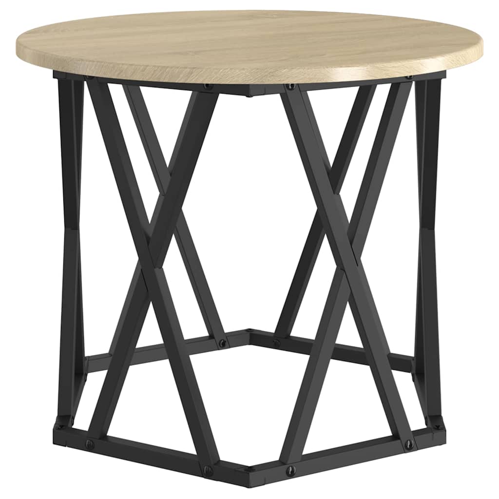vidaXL Side Table 2 pcs Sonoma Oak 50 x 50 x 40 cm 6
