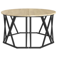 vidaXL Coffee Table Sonoma Oak 80 x 80 x 42 cm 6