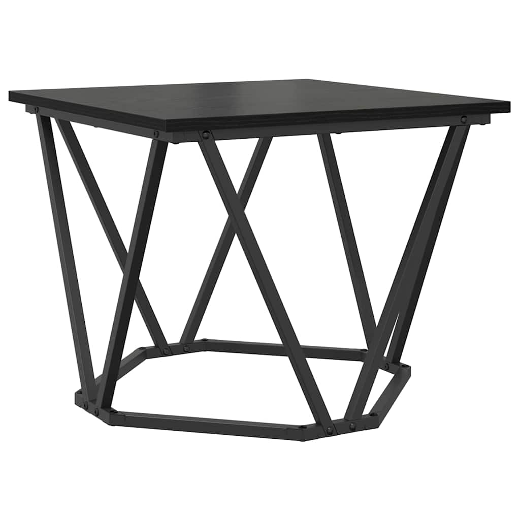 vidaXL Side Table Set 2 pcs Black Oak 50 x 50 x 40 cm 5