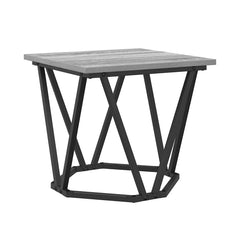 vidaXL Side Table Set 2 pcs Grey Sonoma 50 x 50 x 40 cm 6