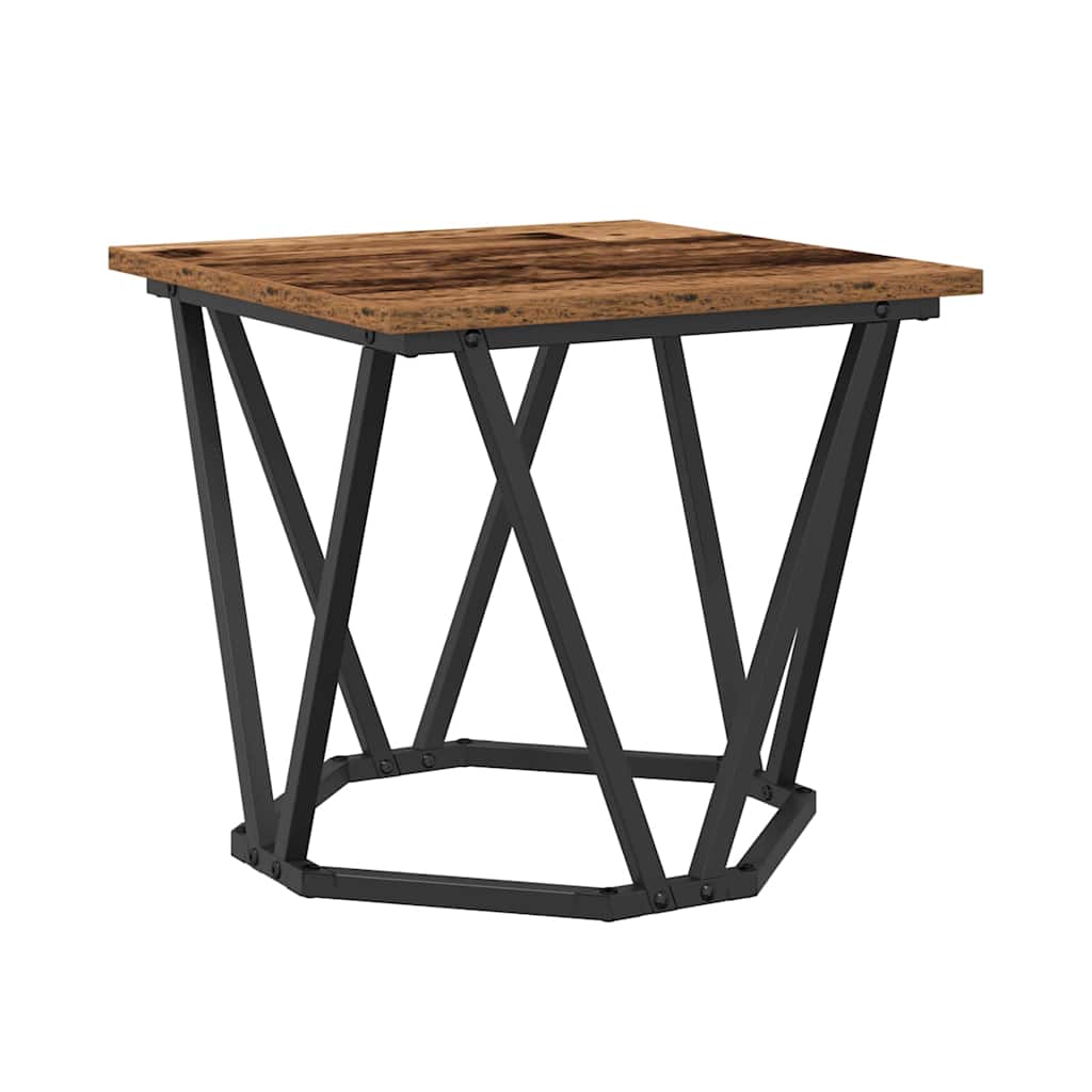 vidaXL Side Table Set 2 pcs Reclaimed Wood 50 x 50 x 40 cm 6