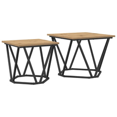 vidaXL Side Table Set 2 pcs Artisan Oak 50 x 50 x 40 cm 2